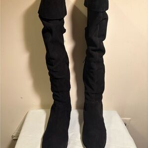 Matisse suede Elegant Black Women's Knee-High Boots